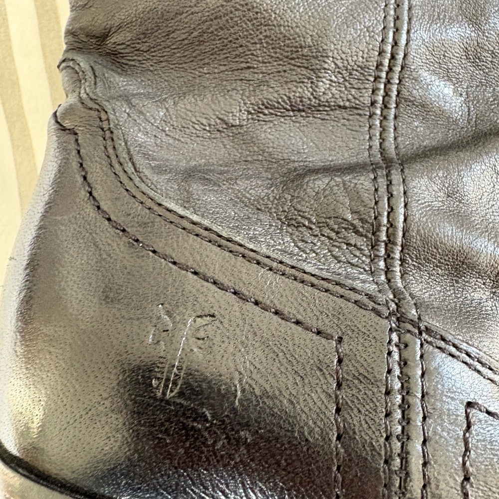 Frye Black Leather Heeled Boots - Picture 4 of 7